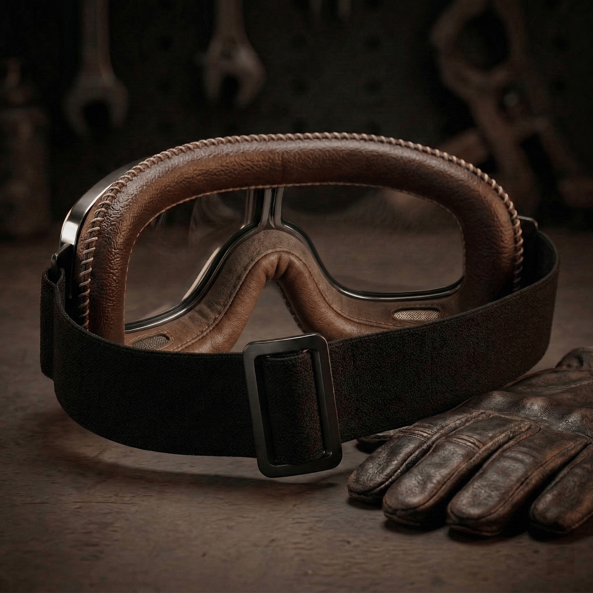 🔥Limited Time Sale 55% OFF - 🕶️ OTG Vintage Motorcycle Goggles (Fits Over Glasses)