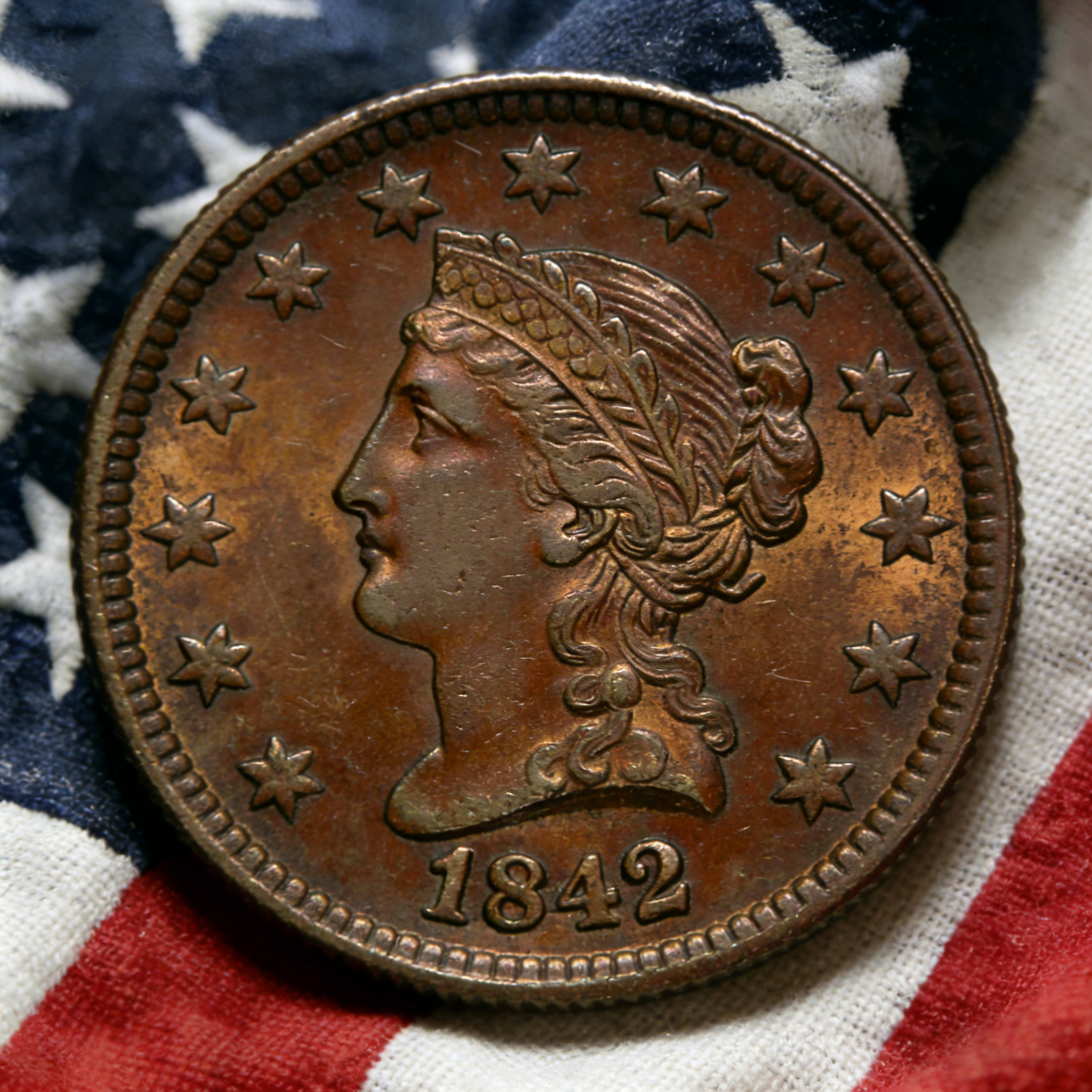 🏆Flash Sale 50% OFF 🔥 Own History: 1842 U.S. Large Cent Collector’s Coin 🇺🇸