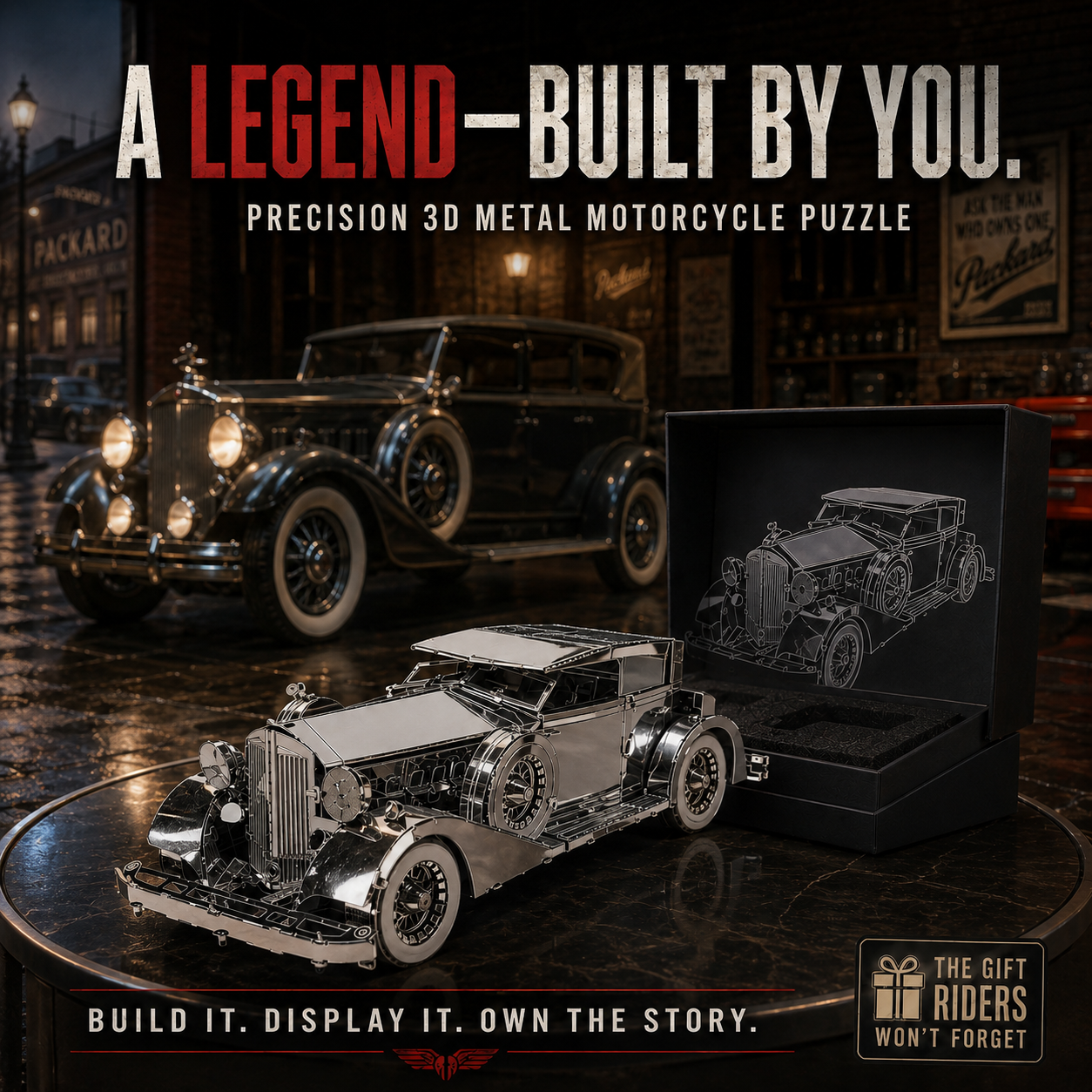 🔥Last Day 70% OFF -🔥Silver Motorcycle 3D Metal Assembly Puzzle