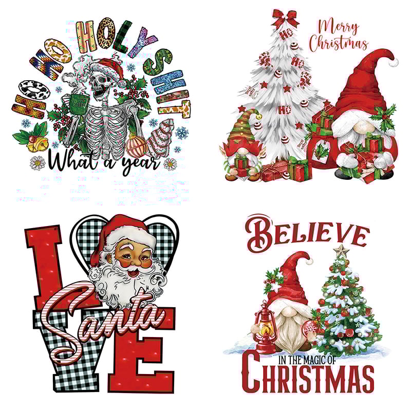 🔥LAST DAY 70% OFF🎄15PCS Christmas Mystery DTF Transfer Bundle 🎅🔥for T-Shirts, Totes & DIY Gifts