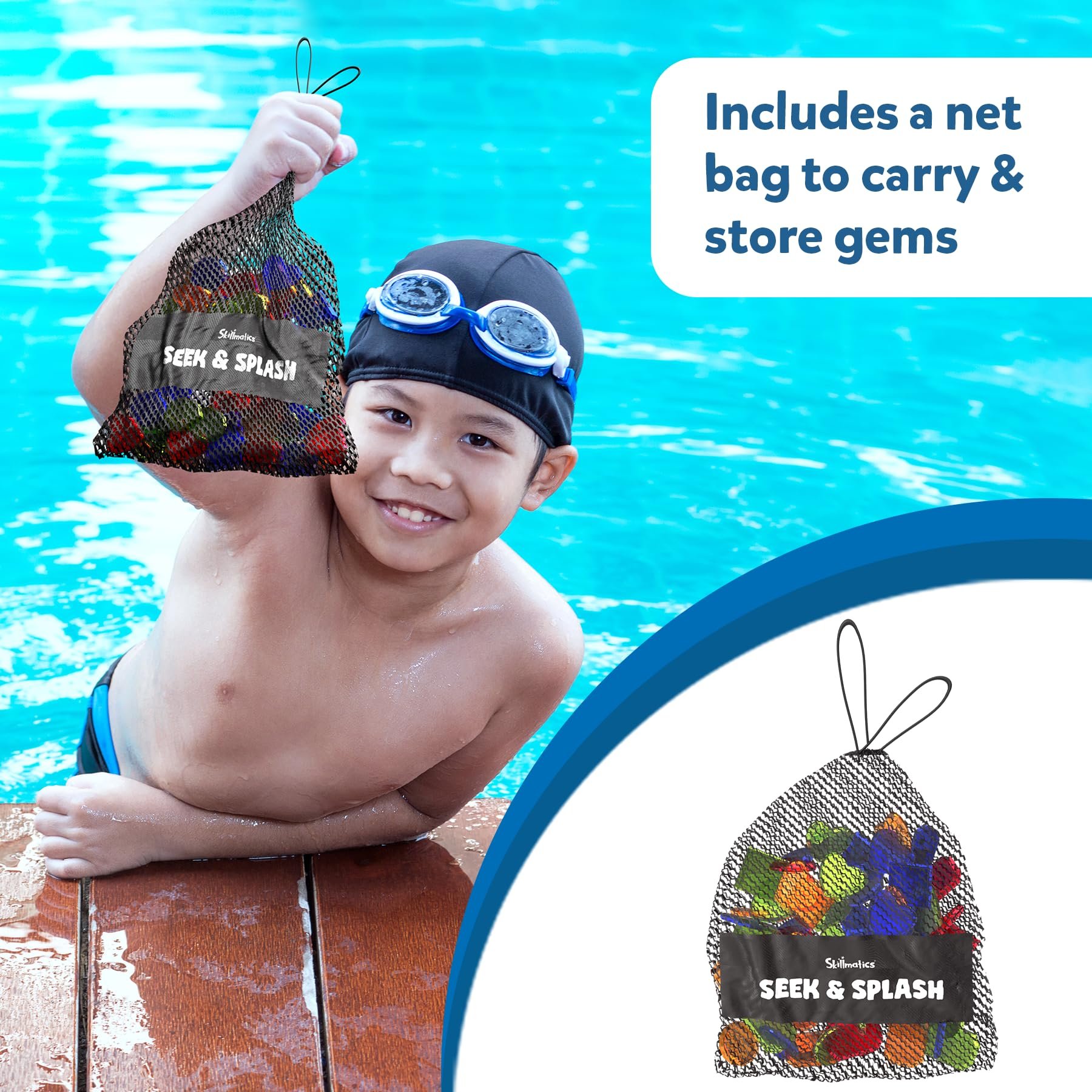 🌊Diving Gem Toys - Underwater Search and Find Game, Perfect for Swimming Pool & Summer Fun for Kids Ages 6 to 99
