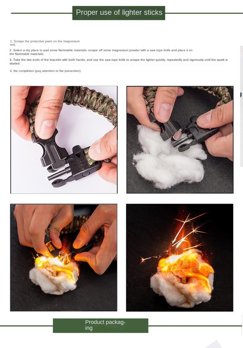 🎁TikTok Last Day Sale - 70% OFF🔥Multifunctional 5 in 1 Multifunctional Outdoor Parachute Rope