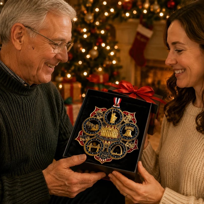 🔥Limited time 70% OFF -🎁✨ America 250th Anniversary Commemorative Christmas Ornament