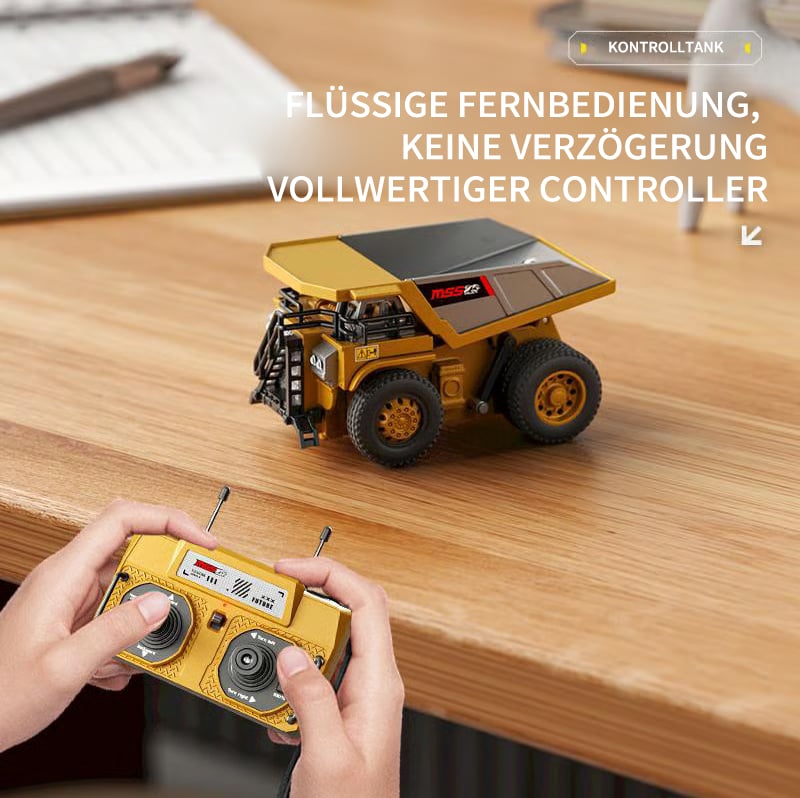 🚜 1:64 Premium Legierung Mini RC Bauset – Gabelstapler, Bagger & Kipper