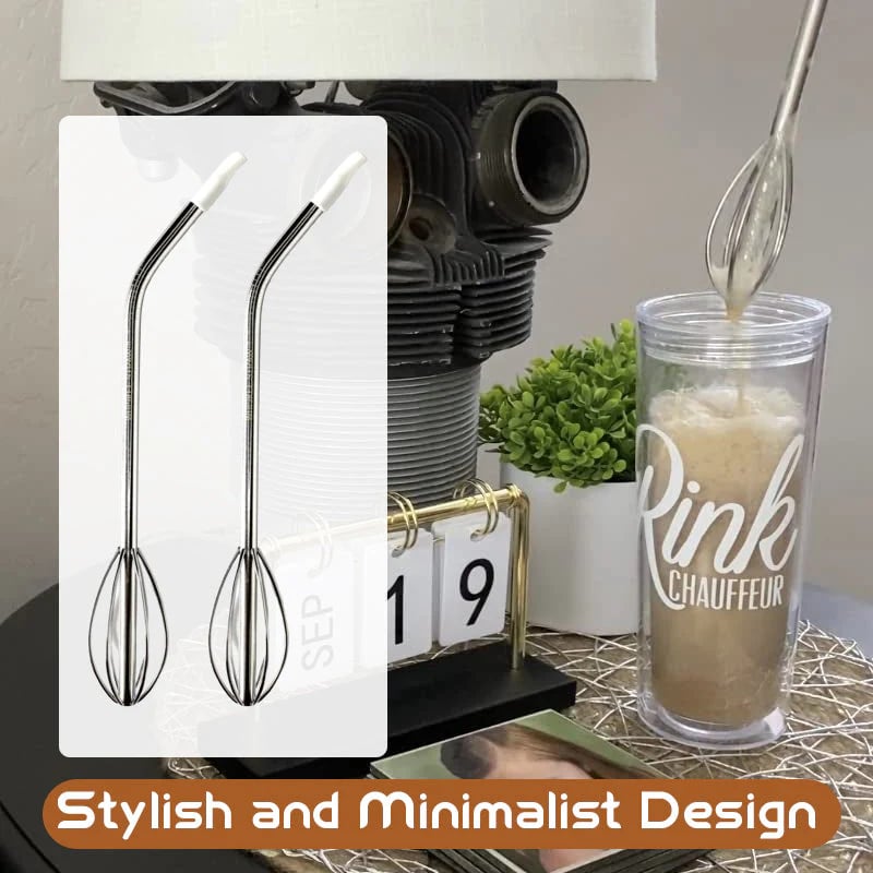🔥Hot Sale 50% OFF - 🍹[2-in-1 Innovation] The Whisk Straw | Sip, Stir, and Savor Every Drop! ✨