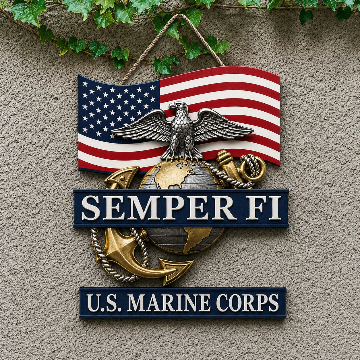U.S. Marine Corps Semper Fi Wall Plaque