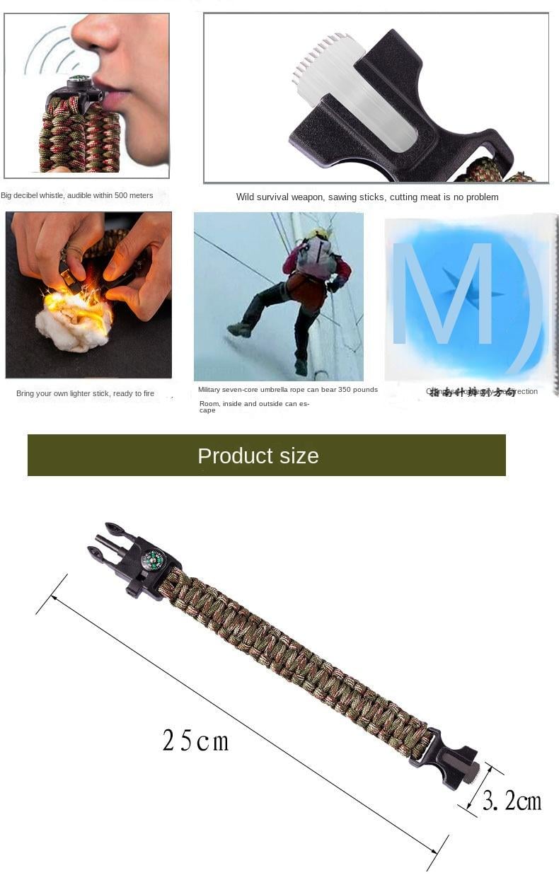 🎁TikTok Last Day Sale - 70% OFF🔥Multifunctional 5 in 1 Multifunctional Outdoor Parachute Rope