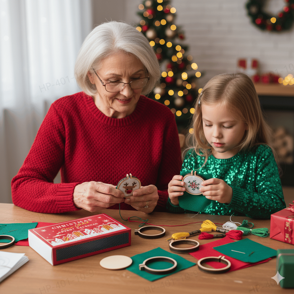 🎅Christmas Pre Sale - 70% OFF-🎄Christmas Cross Stitch Advent Calendar