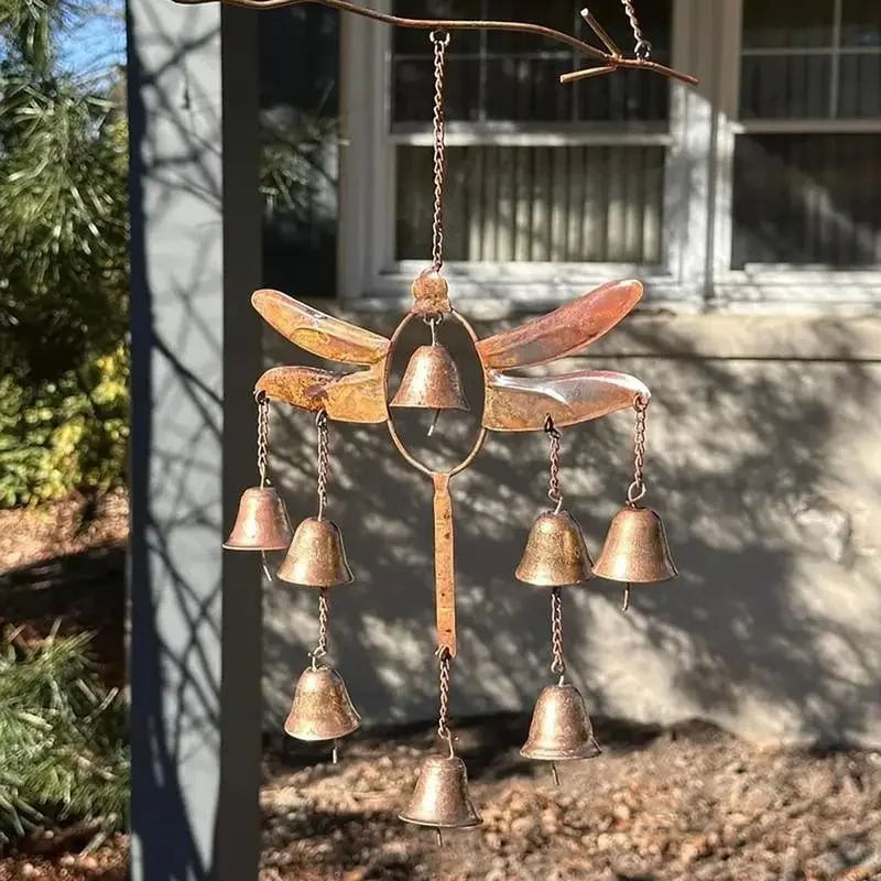 ❤️100% Handmade Dragonfly With Bells Wind Chime(Chad Smith Handmade®) - Buy 2 Free Shipping