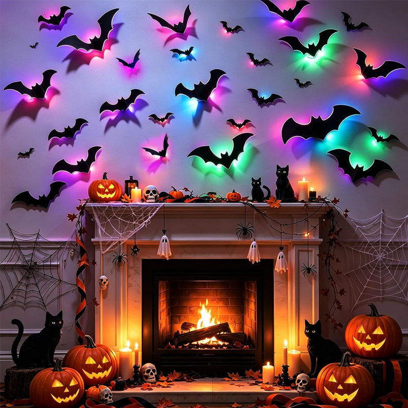 🔥Limited time 70% OFF -🦇Halloween LED Flying Bat Decorations