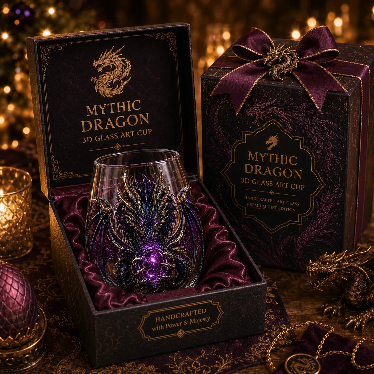 🔥Limited time 70% OFF - 🐉✨Mythic Dragon Glass Cup – A Legendary Gift for Fantasy Lovers 🎁