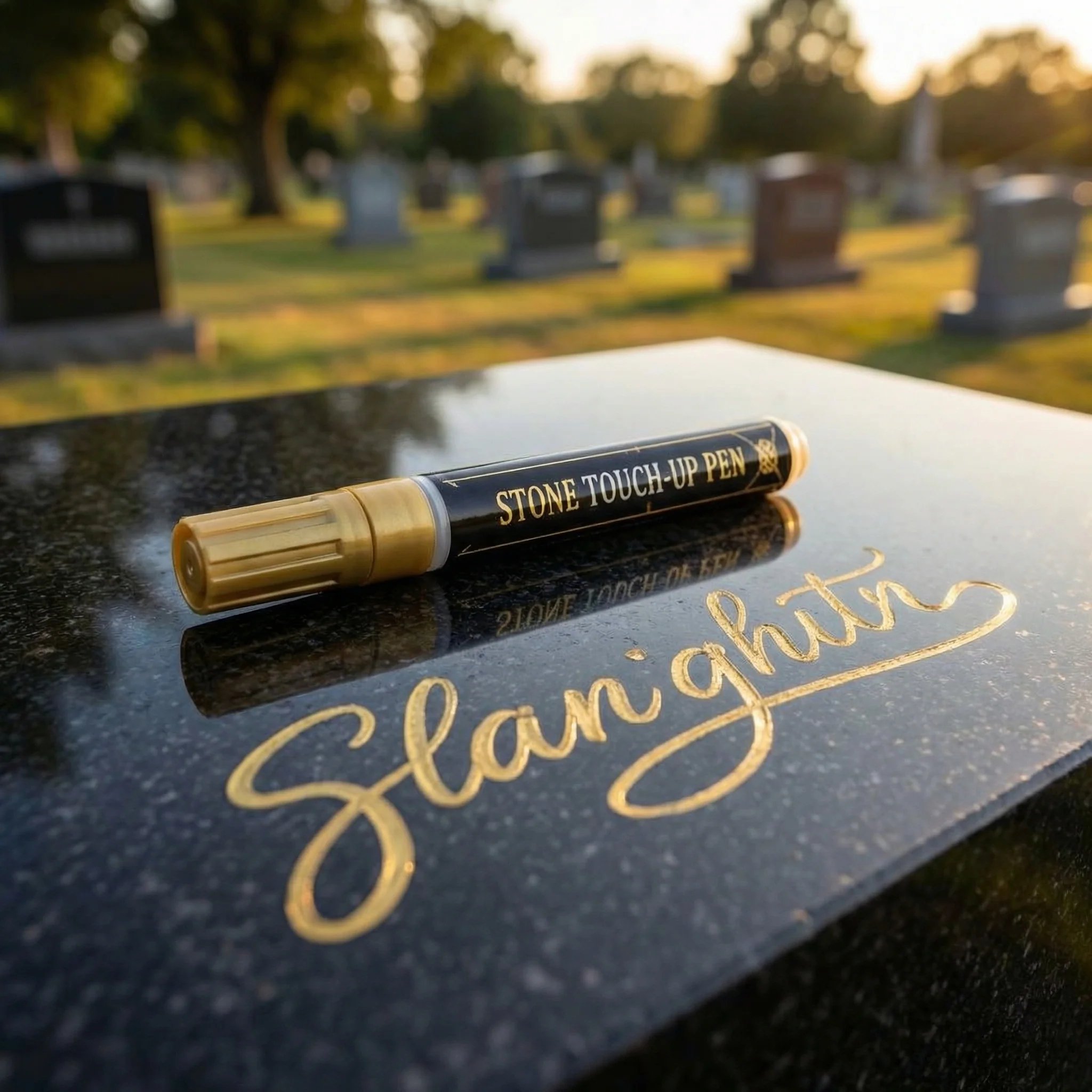 🔥Last Day 70% OFF-Golden Tombstone Marker Pen for Restoring Faded Grave Inscriptions🐦