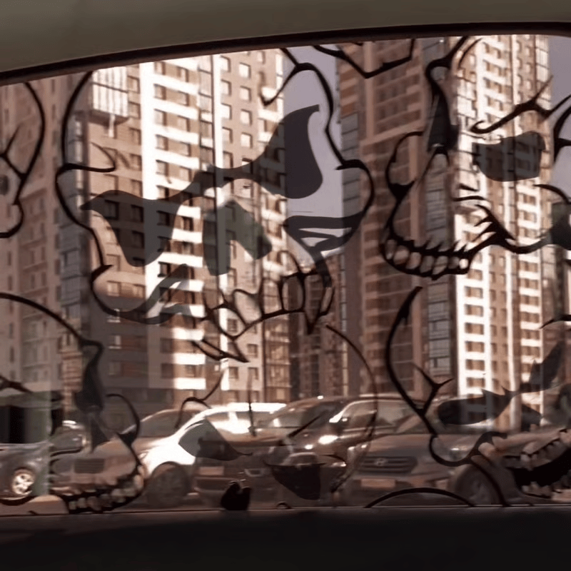 ⏰Historical Lowest Price: Save 59%- 2 Pieces Skull Cool Car Window Stickers