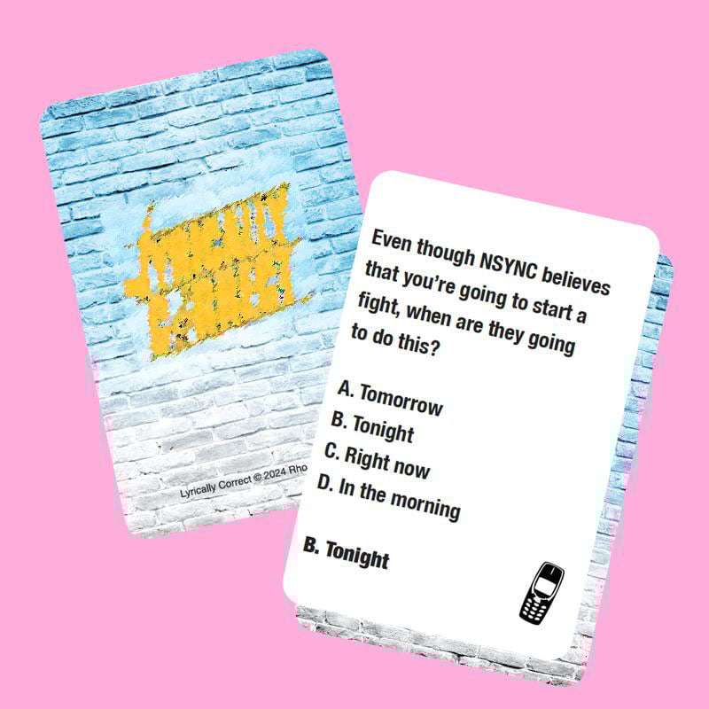 🔥Christmas Hot Sale 70% OFF - 🎄Lyrics Pop Quiz Pop Quiz 90s & 2000s Edition Music Trivia Game