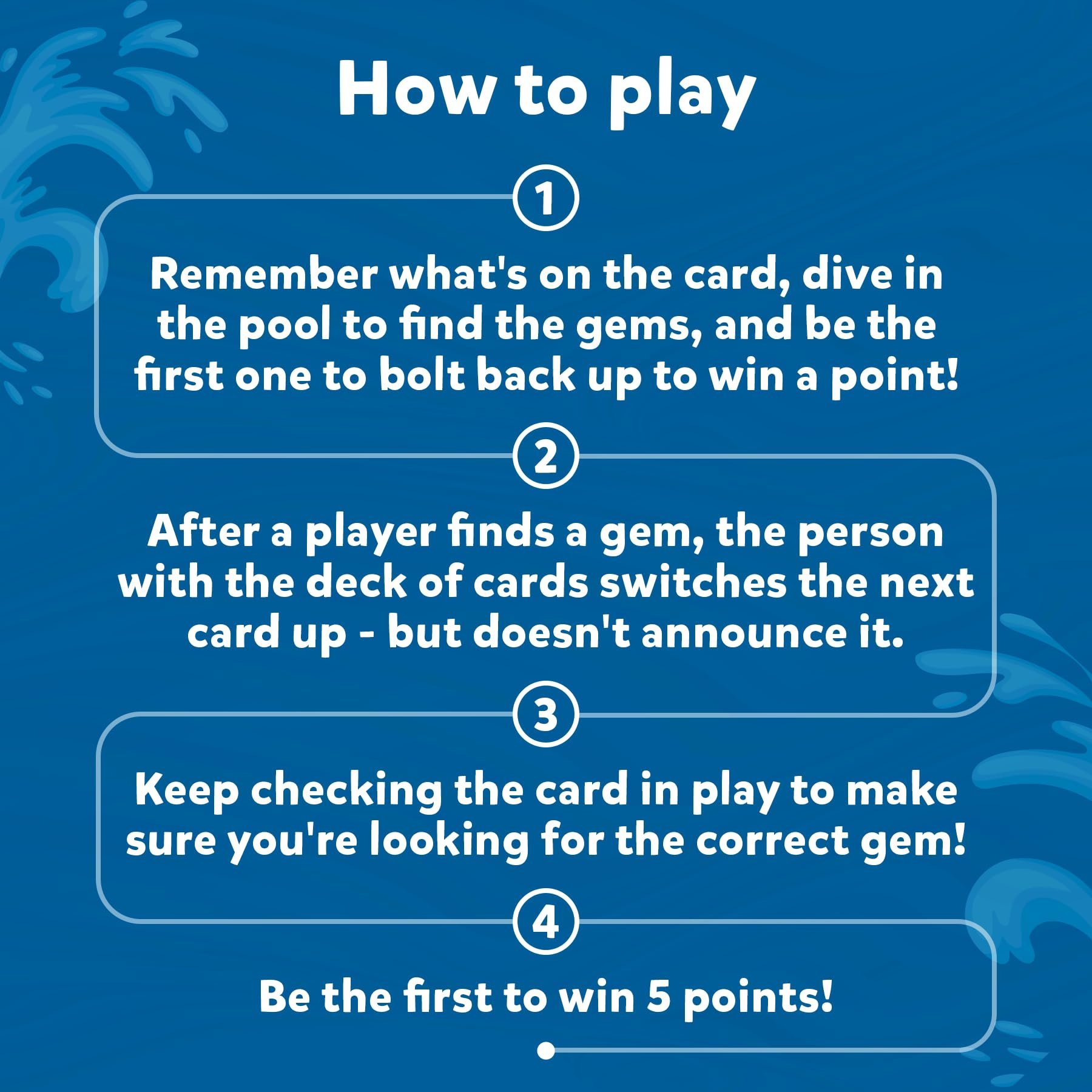 🌊Diving Gem Toys - Underwater Search and Find Game, Perfect for Swimming Pool & Summer Fun for Kids Ages 6 to 99