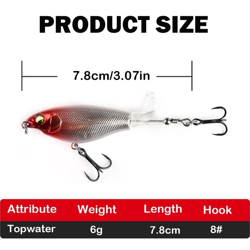 🔥LAST DAY 59% OFF -5PCS-Top Floating Swimming Water Bass Fishing Lures
