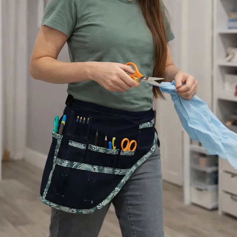 🎄Flash Sale 50% OFF 🔥All-in-One Sewing Organizer Belt —— Hands-Free Waist Tool Belt for Sewing, Crafts & DIY