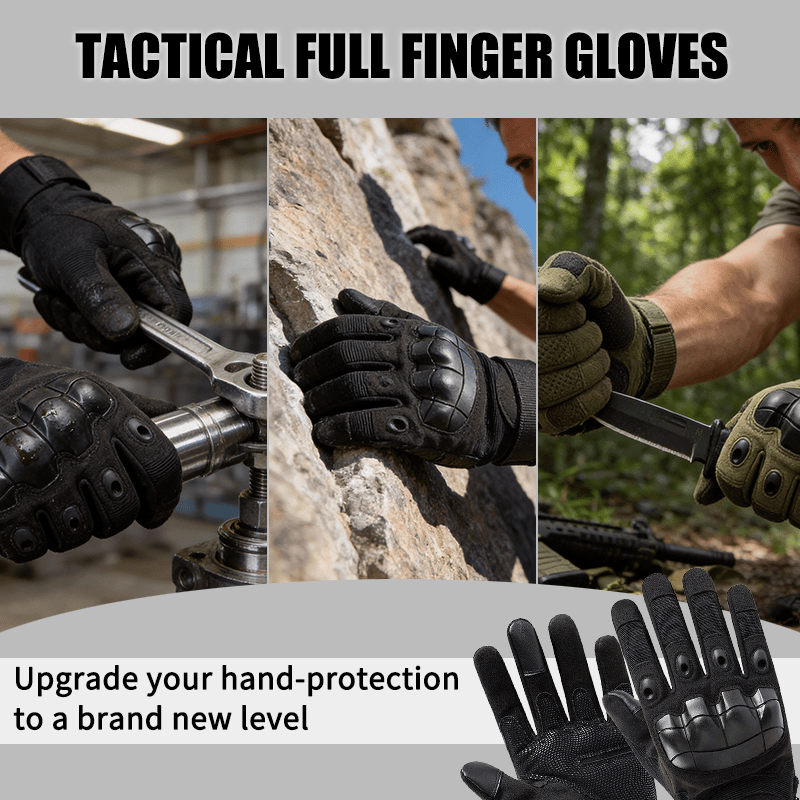 🎄Flash Sale 70% OFF 🔥Tactical Full Finger Gloves with Soft Knuckle Protection😎