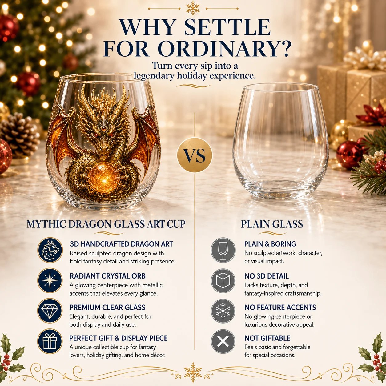 🔥Limited time 70% OFF - 🐉✨Mythic Dragon Glass Cup – A Legendary Gift for Fantasy Lovers 🎁