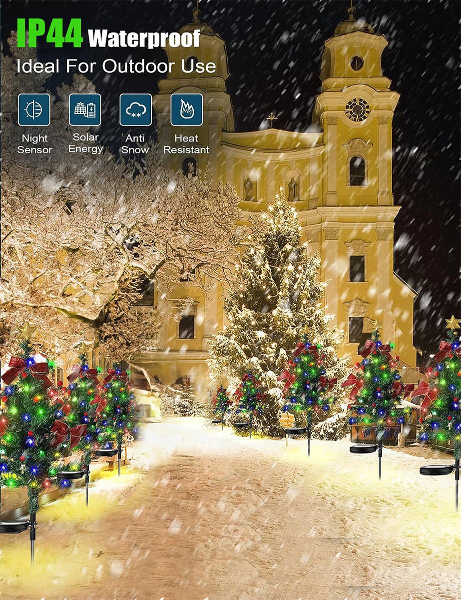 🔥Christmas Hot Sale 70% OFF-🎄Solar Christmas Trees Lights Outdoor Decoration Waterproof