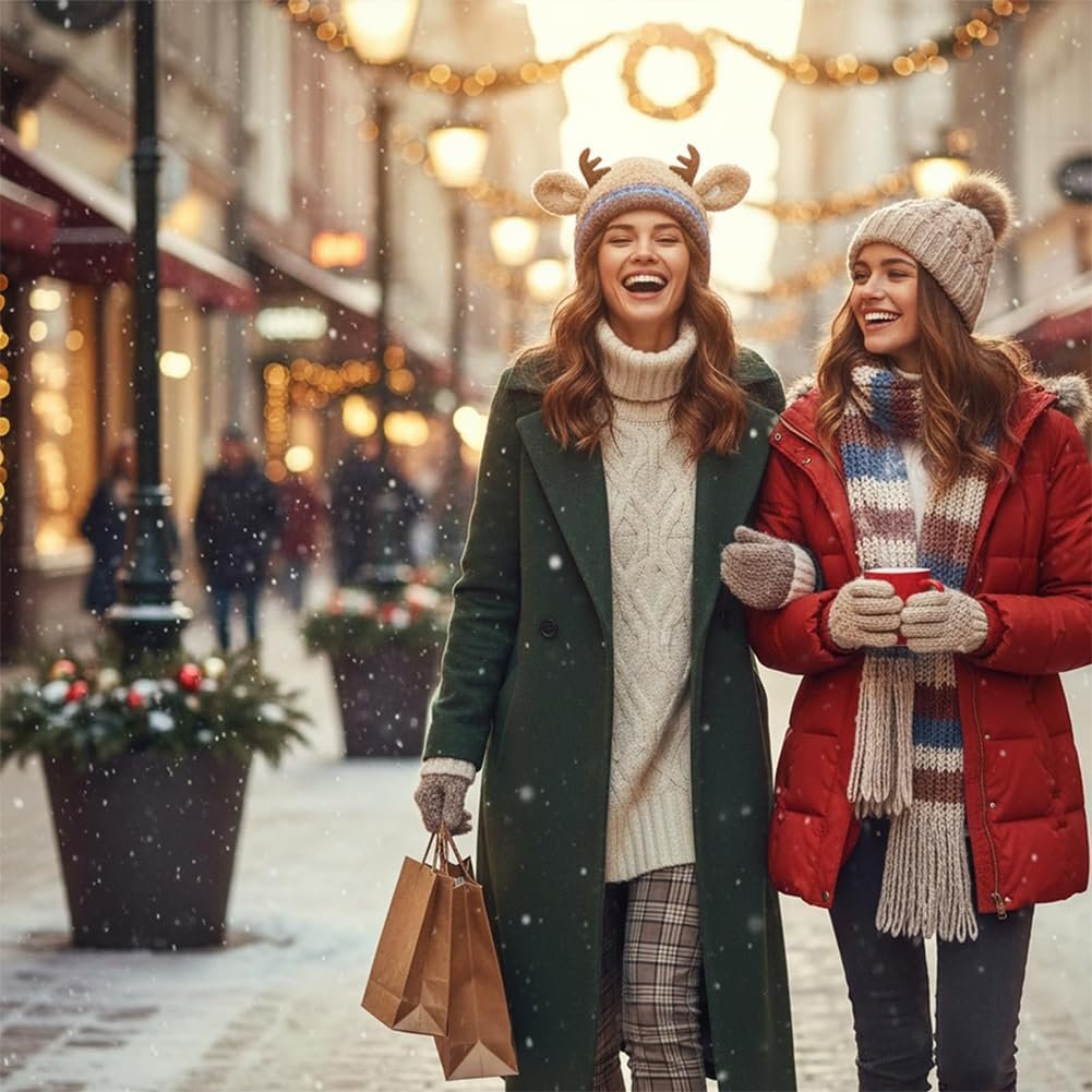 🦌🐏Christmas Sale 70% Off -Original Festive Christmas 2-in-1 Animal Hats