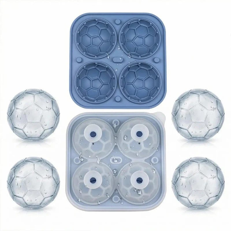 🎁Last Day 59% OFF-⚽Football Shape Silicone Ice Ball Mold🧊