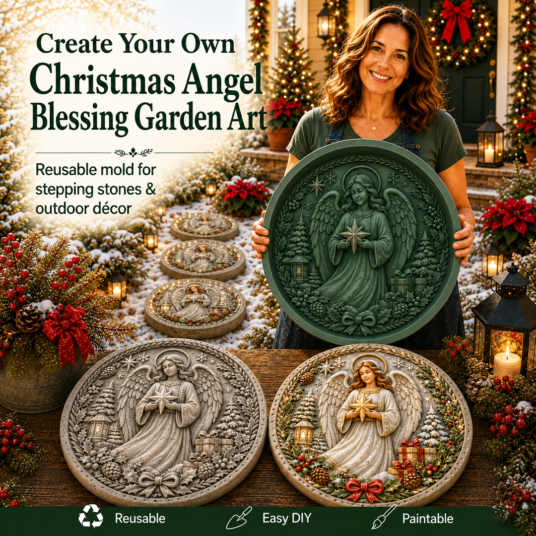 🔥Limited time 70% OFF -✨🎄Reusable Christmas Garden Art Mold – Make Your Holiday Garden Truly One of a Kind