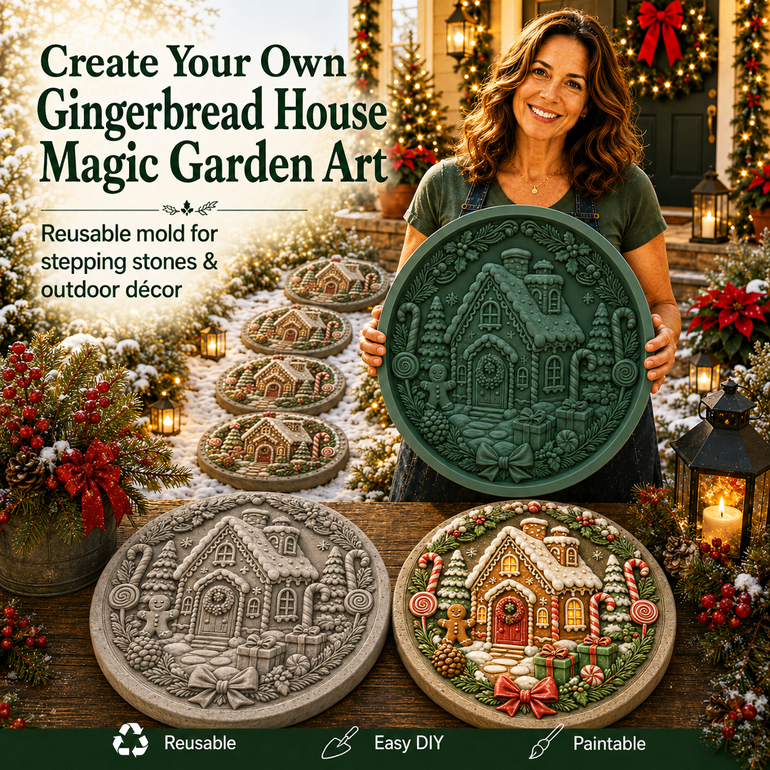 🔥Limited time 70% OFF -✨🎄Reusable Christmas Garden Art Mold – Make Your Holiday Garden Truly One of a Kind