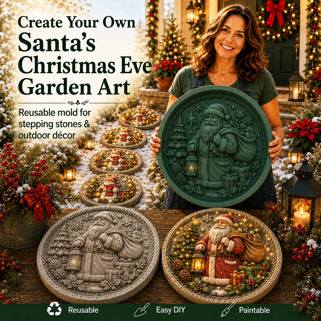 🔥Limited time 70% OFF -✨🎄Reusable Christmas Garden Art Mold – Make Your Holiday Garden Truly One of a Kind