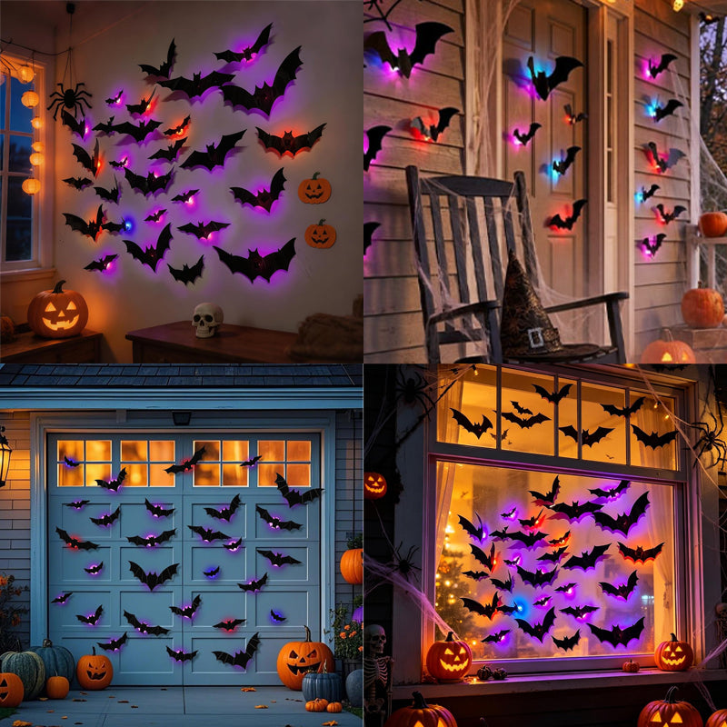 🔥Limited time 70% OFF -🦇Halloween LED Flying Bat Decorations