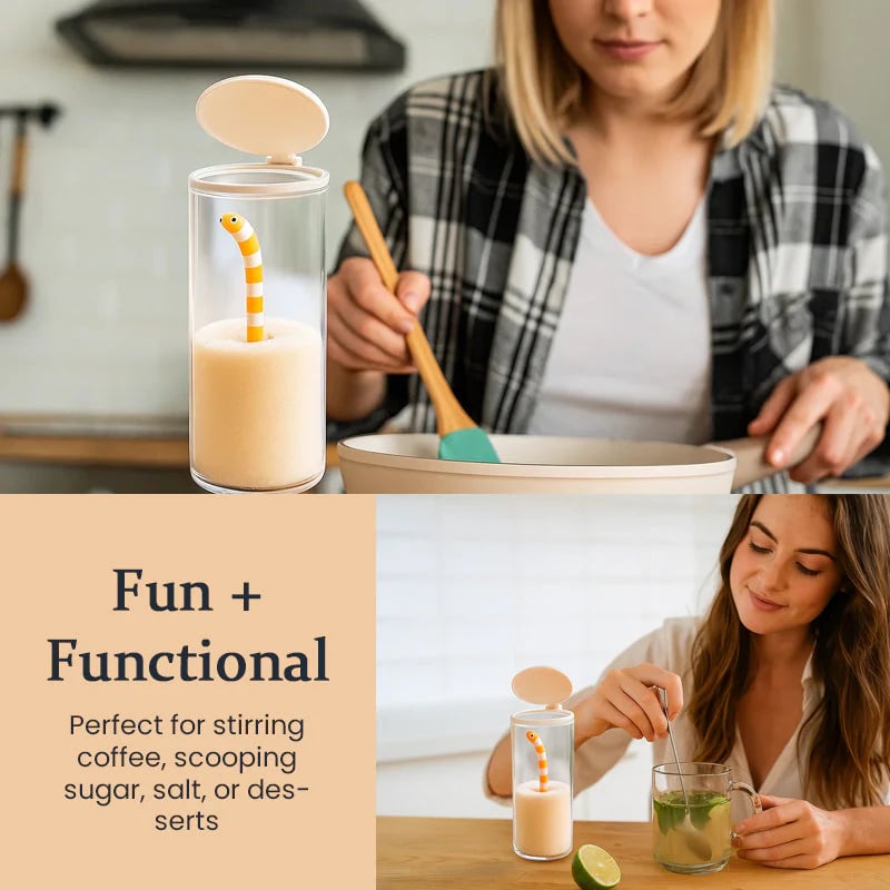 🔥Christmas Hot Sale 70% OFF- Creative Garden Eel Spoon ✨ Practical Yet Whimsical Dining Accessory