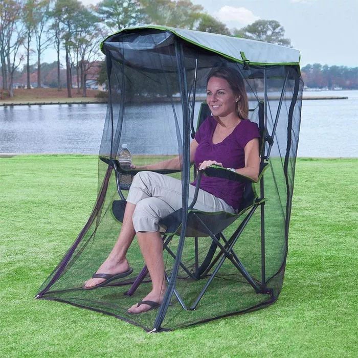 🔥2025 New Original Canopy Chair Mosquito Net (🛡️100% Fire-Resistant Bug Netting)