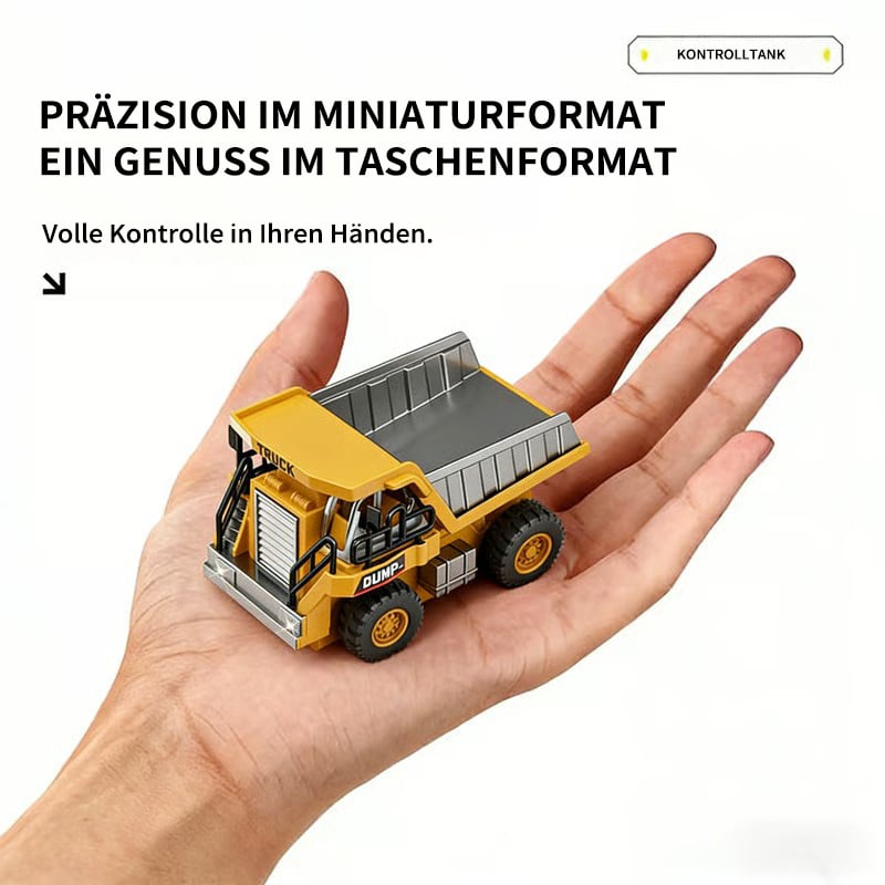 🚜 1:64 Premium Legierung Mini RC Bauset – Gabelstapler, Bagger & Kipper