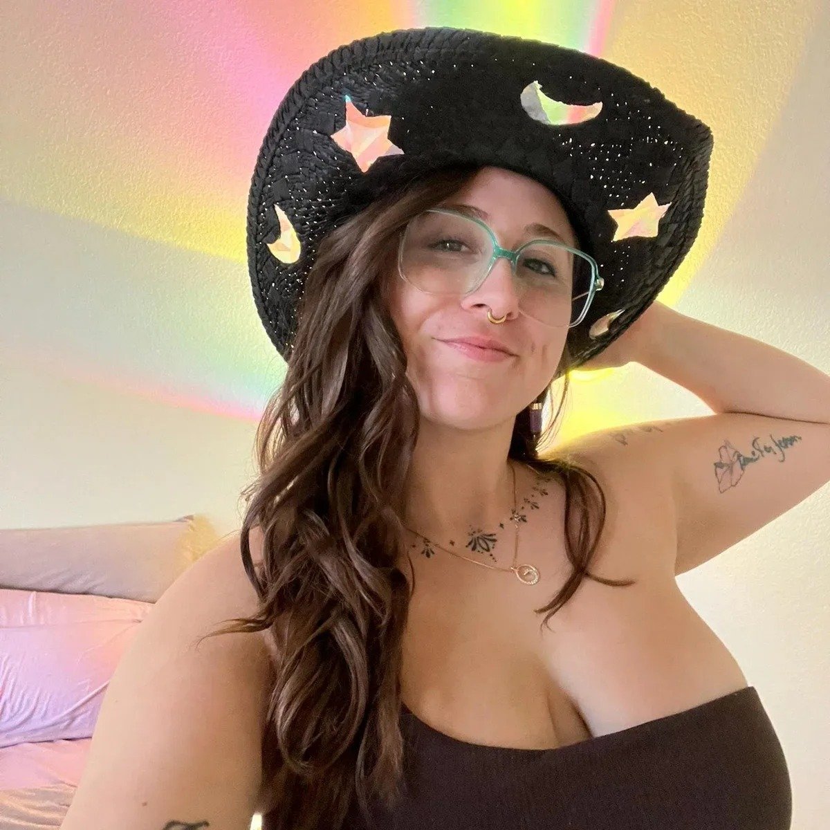 🎁TikTok Last Day Sale - 55% OFF✨Suncatcher Cowgirl Straw Prism Hat🔥Buy 2 Get