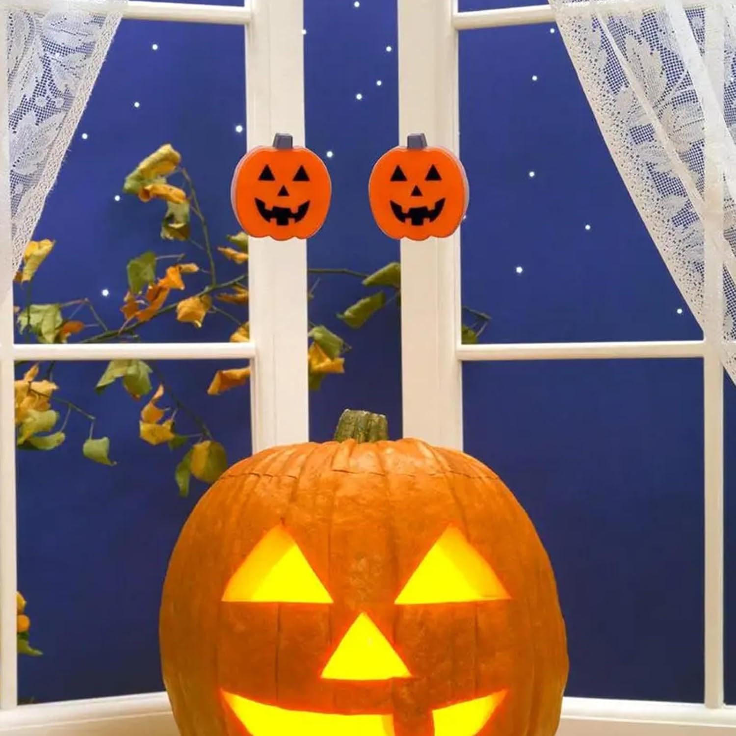 12 Pack Halloween Pumpkin Cabinet Knob Covers