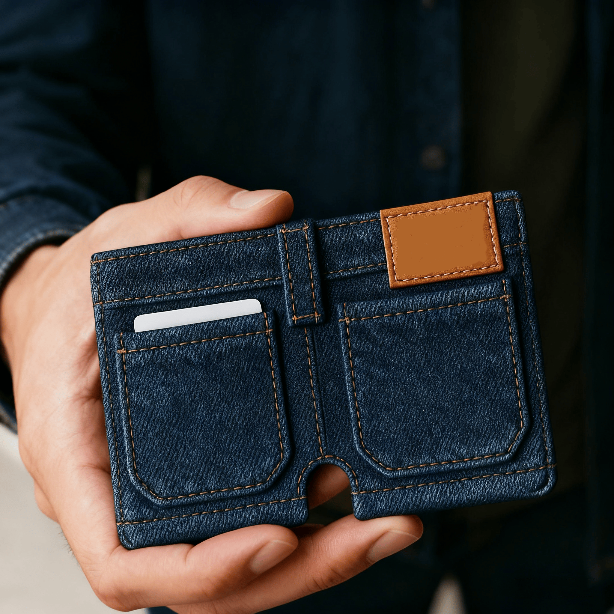 🔥Christmas Hot Sale 70% OFF - 🎄Handmade Denim Shorts Wallet👖