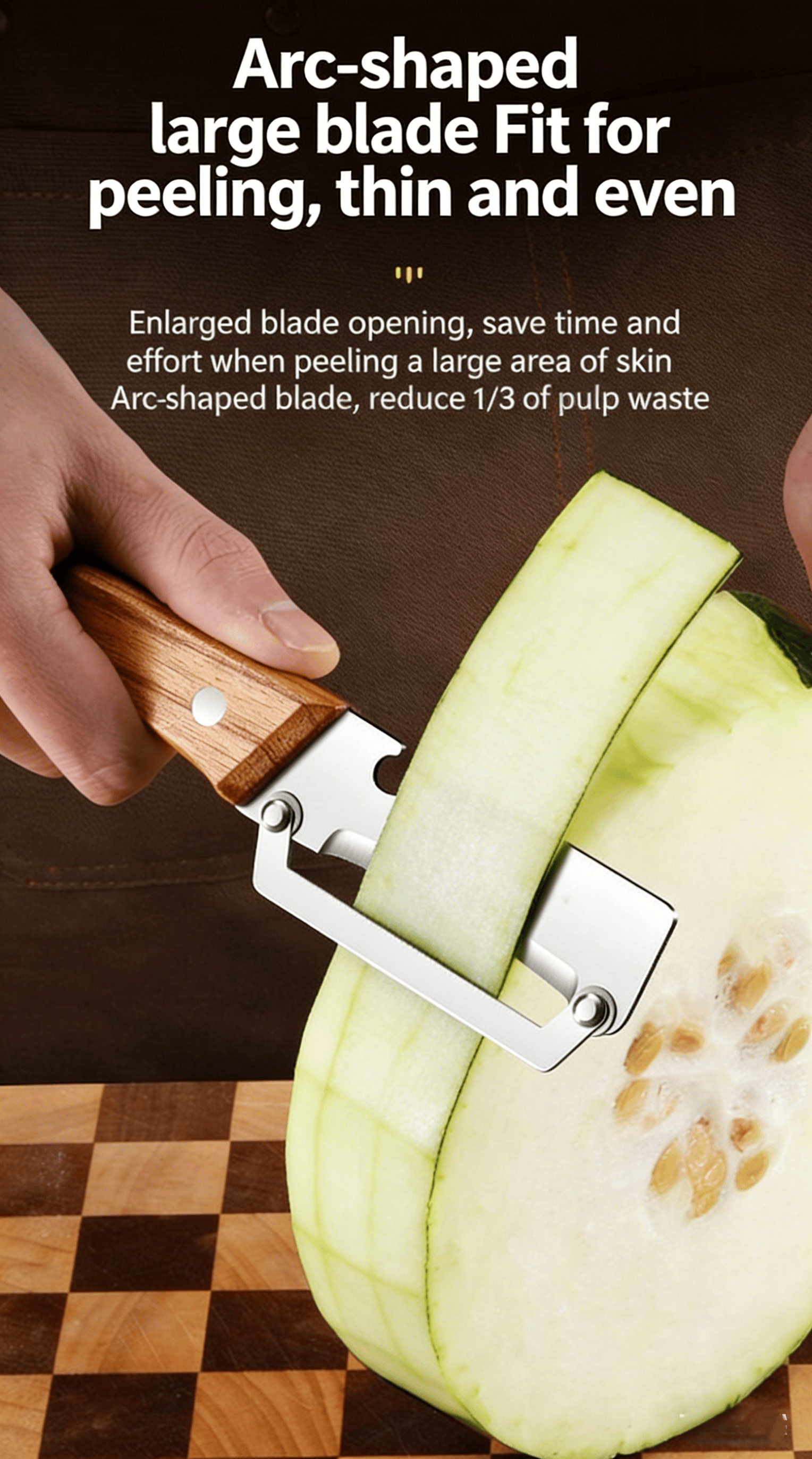 Multi-Function Vegetable Peeler 🌿 | Ergonomic Handle with Built-In Bottle Opener