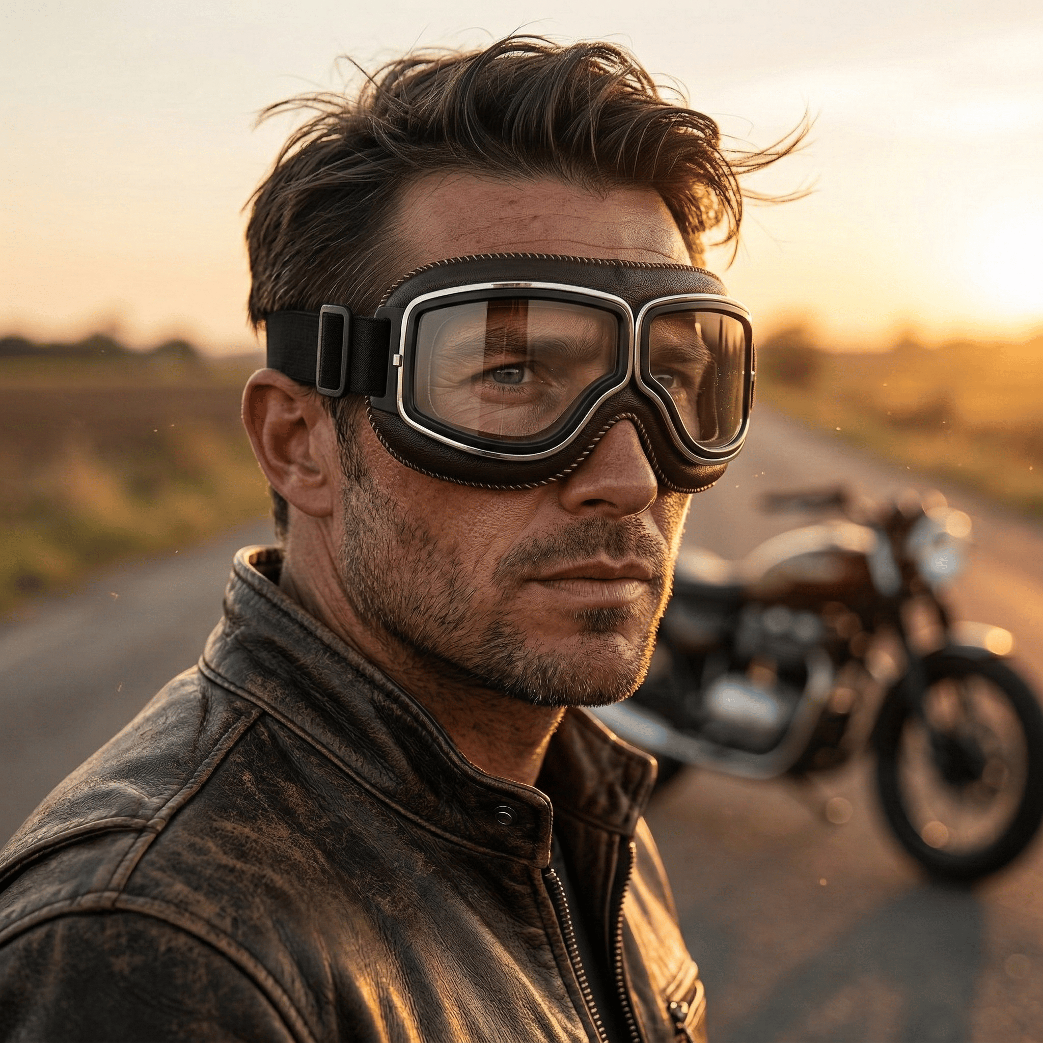 🔥Limited Time Sale 55% OFF - 🕶️ OTG Vintage Motorcycle Goggles (Fits Over Glasses)