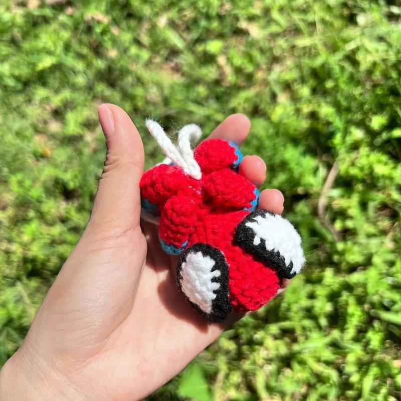 🔥Last Day 50% OFF⏰Handmade Crochet Car Ornament – Amigurumi Air Freshener & Keychain