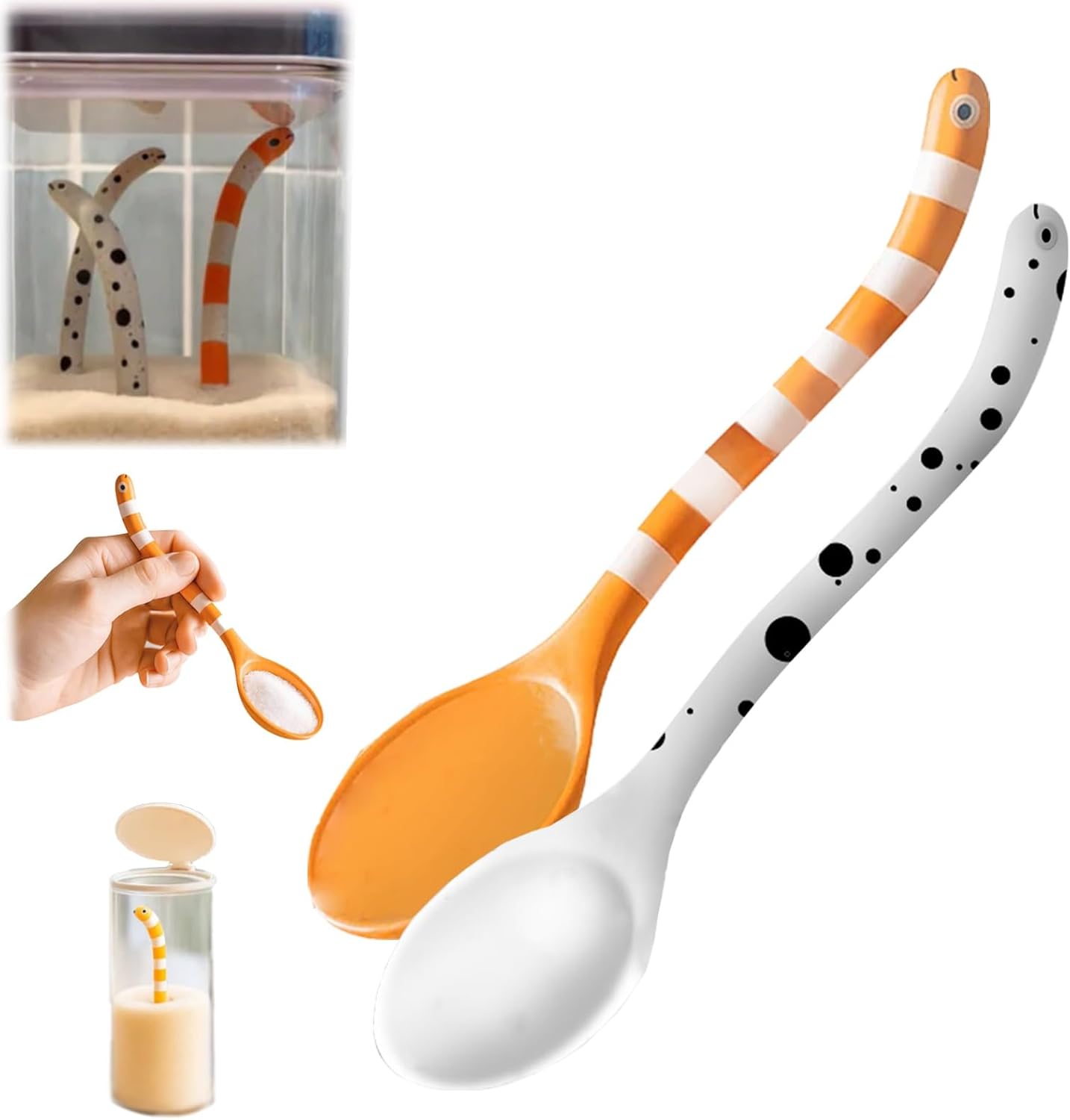 🔥Christmas Hot Sale 70% OFF- Creative Garden Eel Spoon ✨ Practical Yet Whimsical Dining Accessory