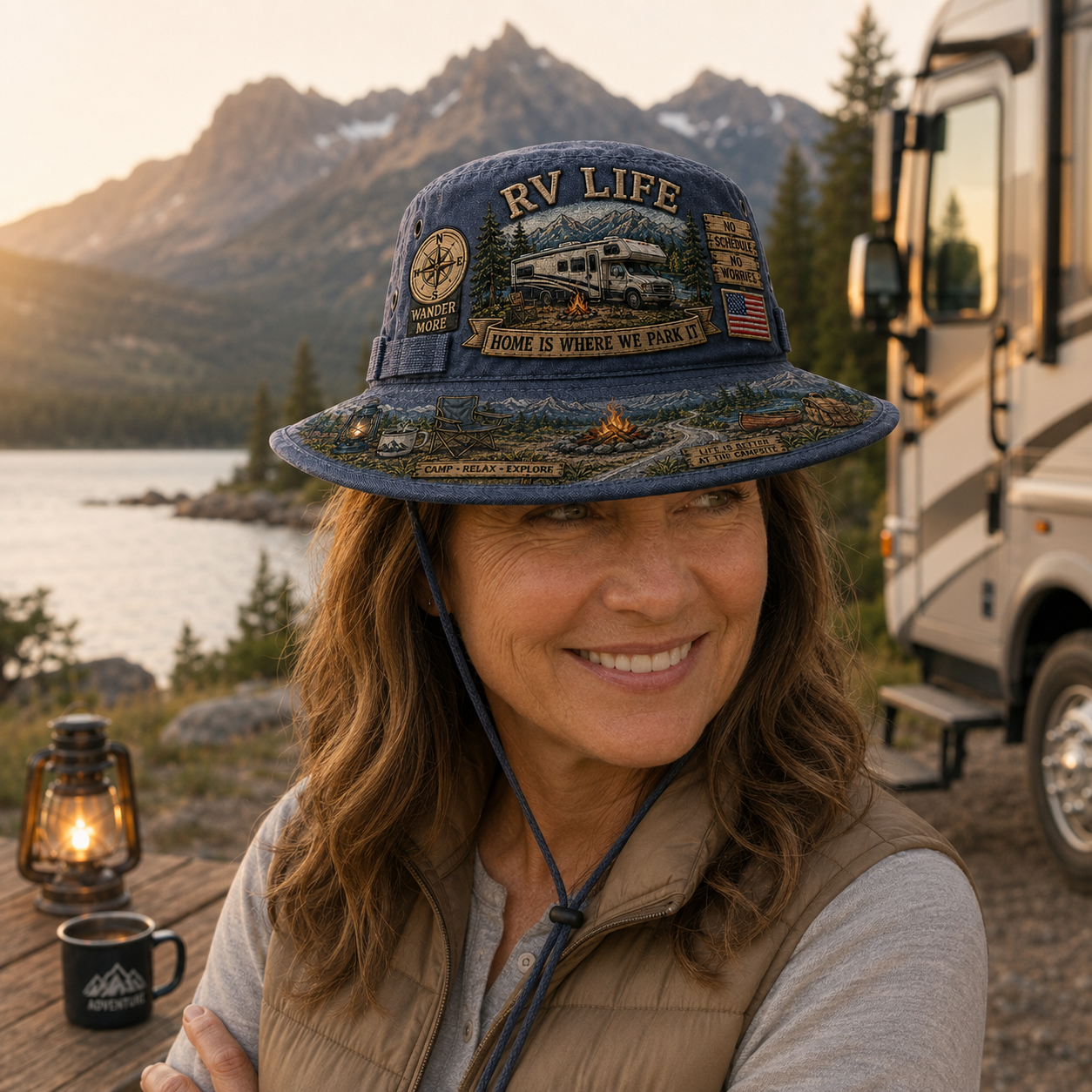 🔥Last Day 70% OFF - 🏕️Vintage RV Life Adventure Boonie Hat – Home Is Where We Park It