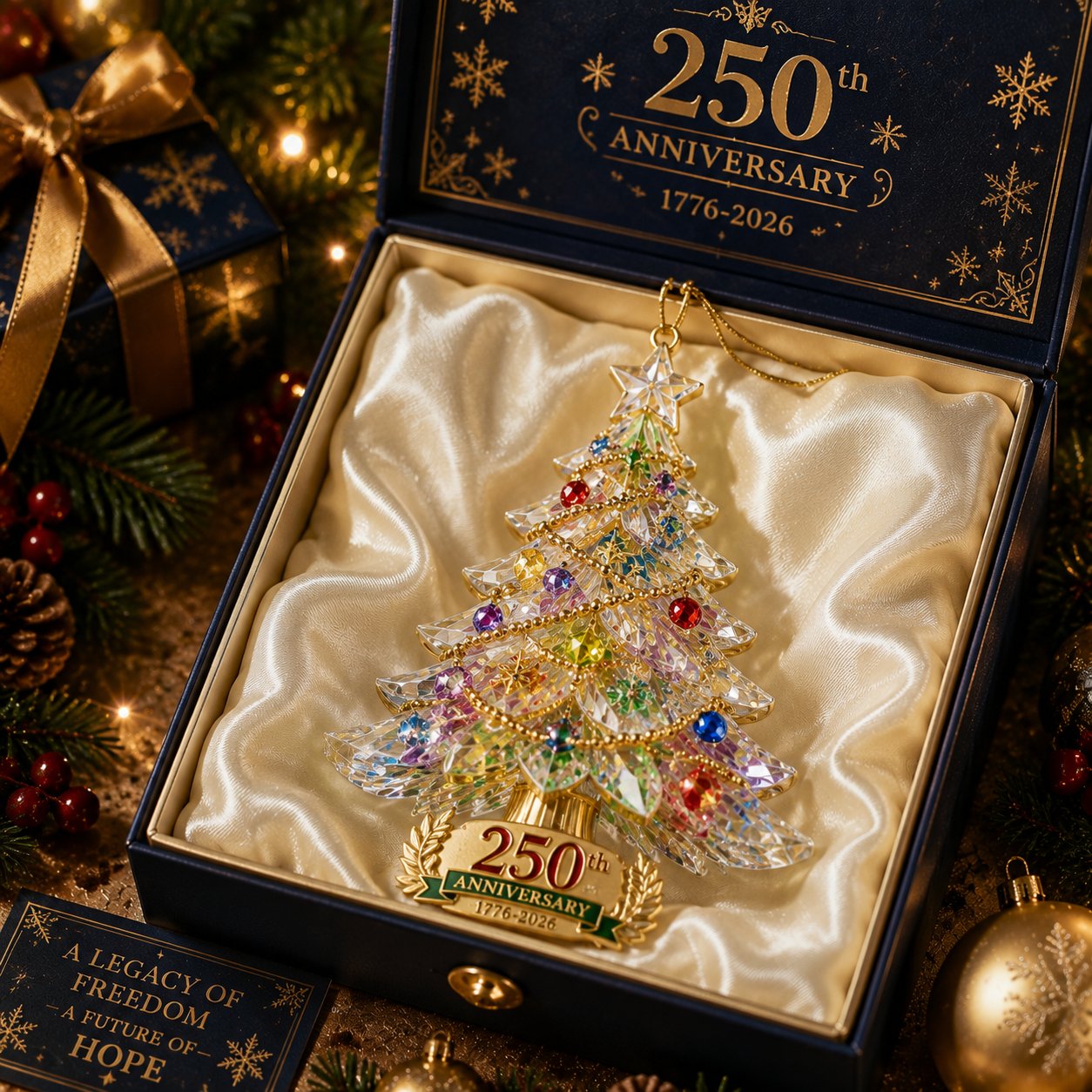🔥Last 30pcs✨⏰ Limited anniversary edition✨70% OFF!🔥250th Anniversary Crystal Christmas Tree
