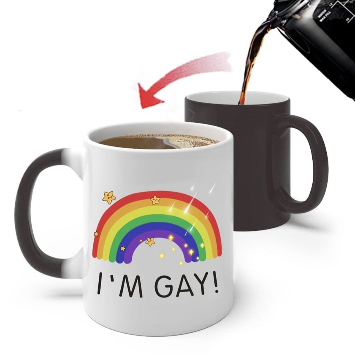 🔥LAST DAY 70% OFF🎄Heat-Reveal 'I'm Gay' Rainbow Mug-unique gift