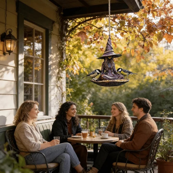 🏆Flash Sale⚡50K+ SOLD!Meditating Witch Garden Bird Feeder