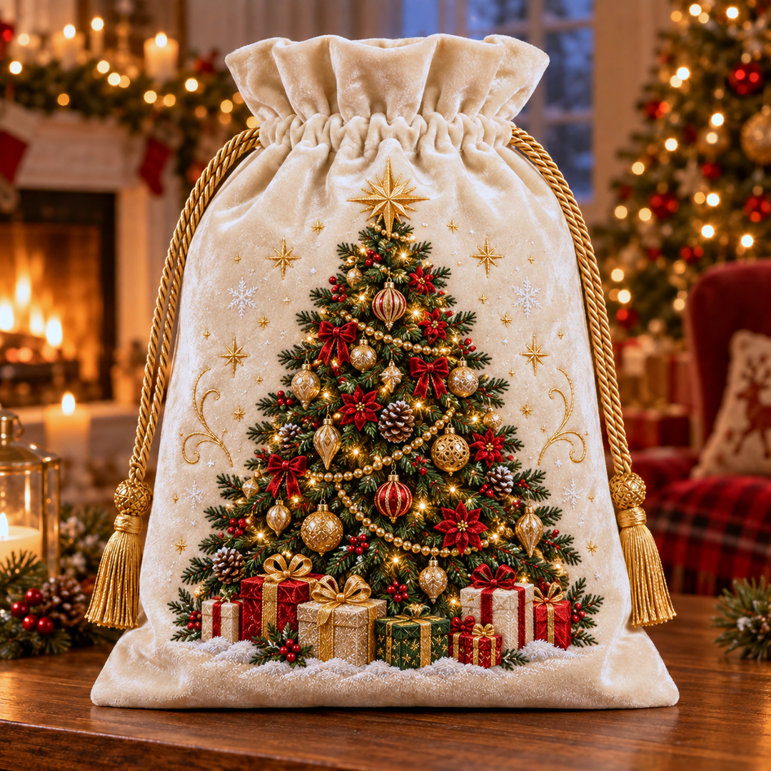 🔥Last 40pcs🎉-🎁 Premium Soft Velvet Christmas Gift Sack🎄