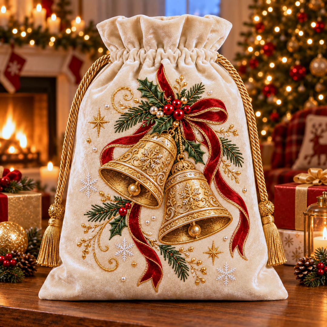 🔥Last 40pcs🎉-🎁 Premium Soft Velvet Christmas Gift Sack🎄
