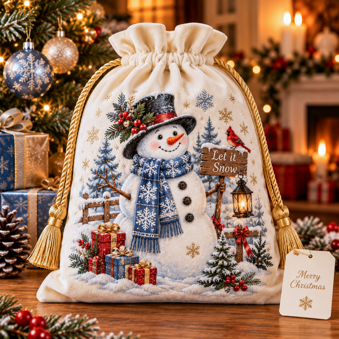 🔥Last 40pcs🎉-🎁 Premium Soft Velvet Christmas Gift Sack🎄