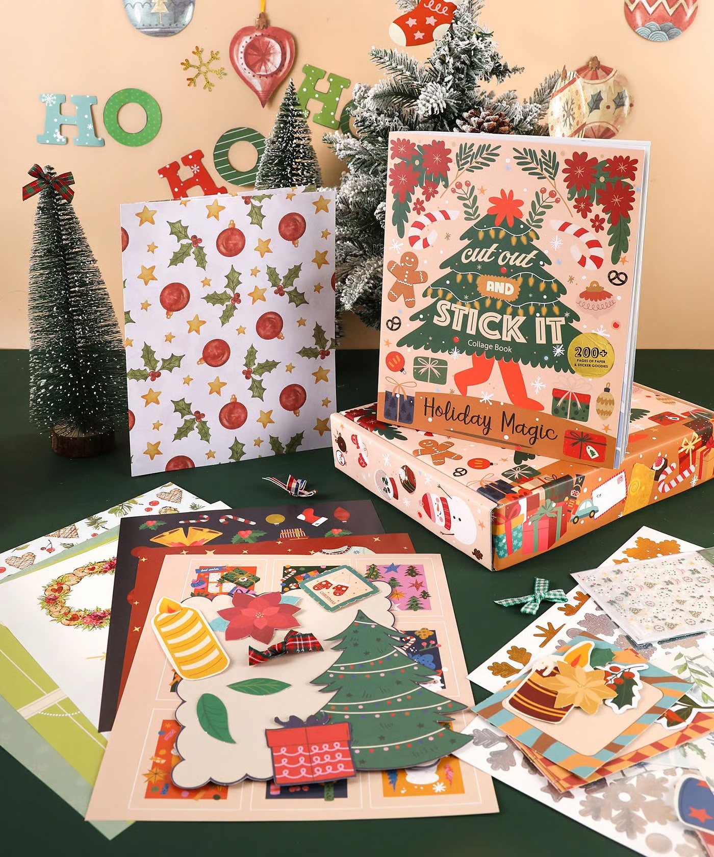 🔥HOT SALE 59% OFF-✨200+ Pages Holiday Magic Collage Activity Book📚