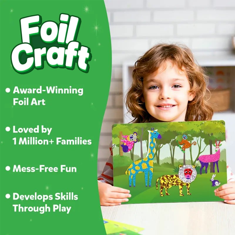 ✨Hot Summer Sales🔥Foil Fun - Art & Craft Activity | No Mess Art Kit