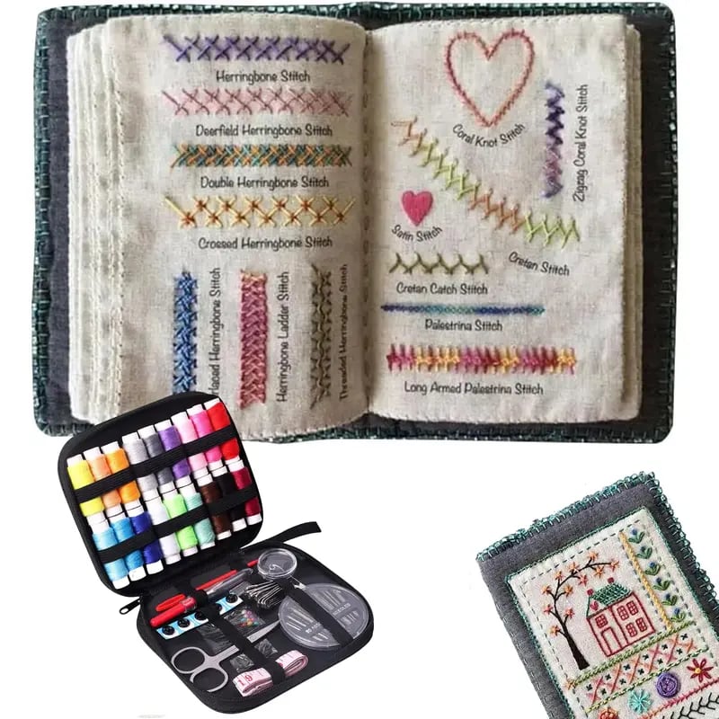 🔥LAST DAY SALE 49% OFF 🌈Beginner-Friendly💕 Embroidery Stitch Book